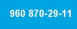 960 870-29-11 960 870-29-11